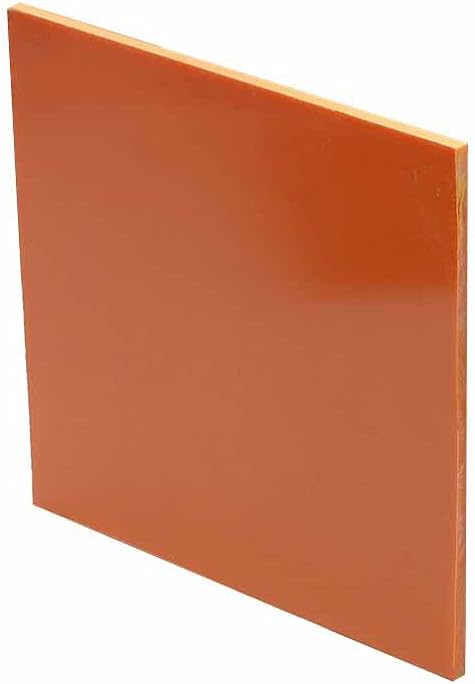 Insulation Electrical Board Bakelite Phenolic Board Sheet Laminate Raw Materials for Laboratory and DIY,15x200x200mm