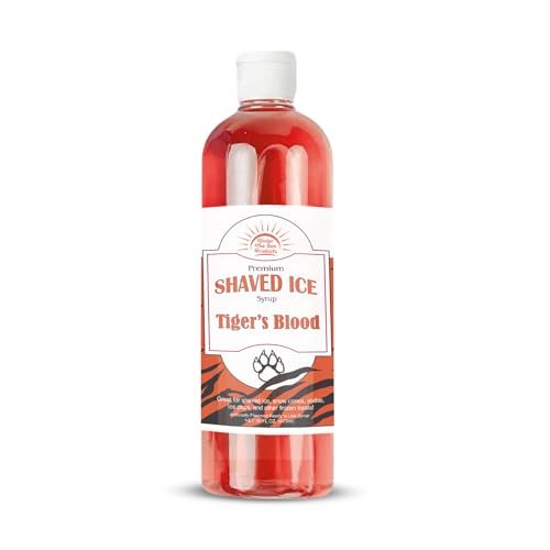 Under the Sun Products- 16oz Bottle of Snow Cone Syrup 16 Fl Oz Pack of 1, Tigers Blood