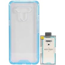 for LG K51, LG Reflect (LM-K500) - Hybrid TPU Phone Case - AC4 Blue