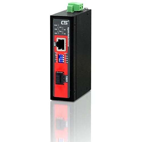 IMC-1000CS-E Compact Gigabit Ethernet to SFP Slot Industrial Fiber Media Converter, Extreme Temp.