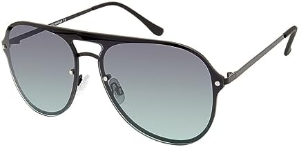 Rocawear R1522 Stainless Metal Shield Uv400 Protective Aviator Pilot Sunglasses. Gifts for Men with Flair, 150 Mm