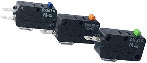 LONYE WB24X10103 & 3B73361E & SZM-V16-FD-63 Microwave Door Switch Replacement for GE Microwave SZM-V16-FA-61 SZM-V16-FA-62