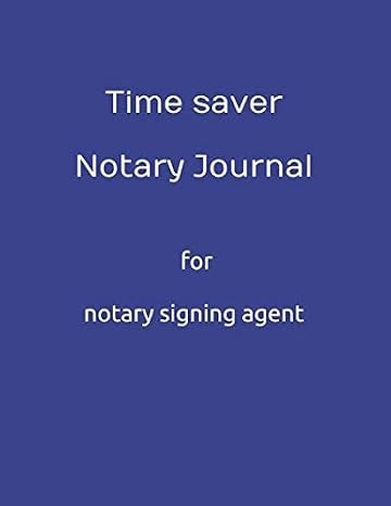 Time saver Notary Journal for notary signing agent
