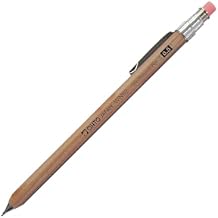 OHTO WN02 Wooden Mechanical Pencil, 0.5mm Fine Point, Mini-Sized Barrel with Clip, Natural Body, Made from Incense Cedar, WN02-SP5-NT