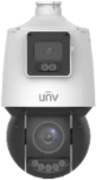 ENS IPC94144SFW-X25-F40C 4MP+4MP Lighthunter Dual-Lens Network PTZ Camera, 25X Optical Zoom, Up to 100m (328.1 ft) IR Range, Up to 30m (98.4 ft) Warm Light Range, 2 in/1 Out Alarm, 1 in/1 Out Audio