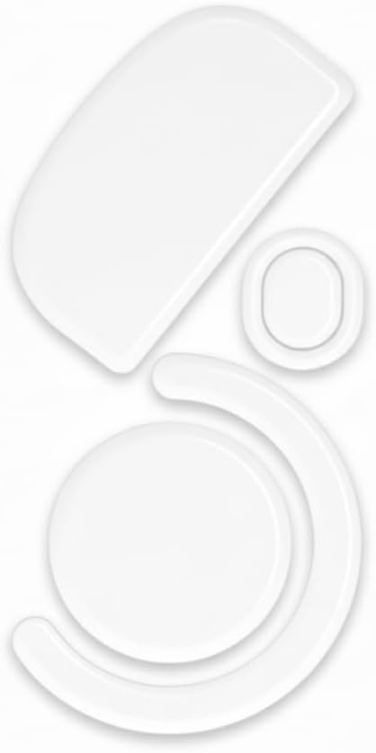 2 Pack Replacement Mouse Feet - PTFE Skates, Ultra Smooth, Durable, Rounded Edge Compatible with Logitech G Pro X Superlight