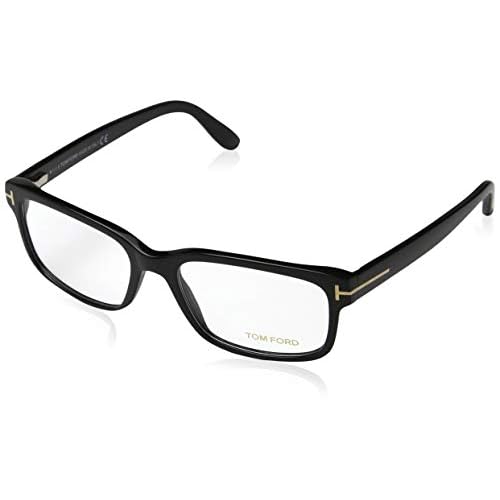 Tom Ford Rectangular Eyeglasses TF5313 001 Shiny Black 55mm FT5313
