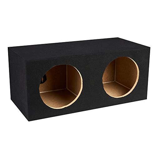 NVX XMDFS102 Dual 10 Sealed 34 2.0 Cubic ft MDF Black Carpeted Subwoofer Enclosure Made in The USA