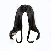 Men Black Long Wig Cosplay Costume Accessory