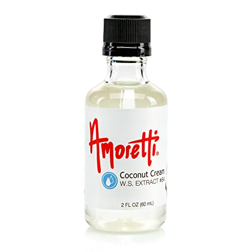 Amoretti - Coconut Cream Extract Water Soluble 2 oz - Highly Concentrated & Perfect For Pastry, Savory, Brewing, and more, Preservative Free, Vegan, Kosher Pareve, Keto Friendly