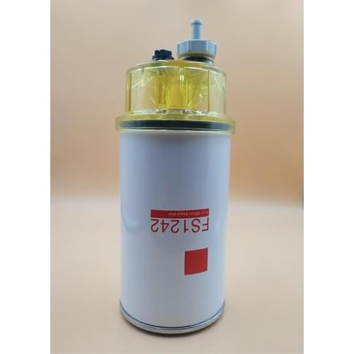 FS1242B FS1242 Fuel Water Separator Filter with Filter Cup Replaces 3355903, FS1015, FS1015B, 33242, P551864, 31701062, 86242, BF1249-O, WK94036X Fit Freightliner 2001-2010