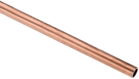 Copper Round Tube 20mm OD 1mm Wall Thickness 100mm Length Metal Seamless Straight Pipe Tubing
