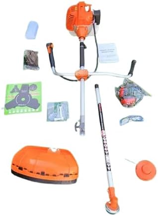 Gas Weed Wacker, 52cc 2-Stroke Grass Trimmer Petrol String Trimmer, Gas Powered Lawn Trimmers Strong Powerful Weed Eater Full Functioning Garden Tool for Home Yard Garden