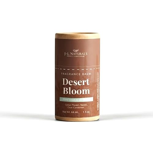 J&L Naturals Fragrance Balm, Solid Perfume | 1.5 Oz  44 mL Desert Bloom