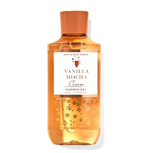 Bath & Body Works Vanilla Mocha Cream Shower Gel Gift Sets For Women 10 Oz Vanilla Mocha Cream