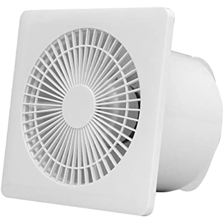 Exhaust Fan Wall Window Mounted Breathable Fan, 46-Inch Square Breathable Fan with Control Valve, Low Noise Powerful Exhaust Kitchen for Home Bathroom Kitchen Ventilation Fan Size : 6inch