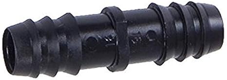 USA MADE - 10-PACK - 1/2" Inch Drip Irrigation Connectors/Hydroponics Barbed Coupling Fitting, (Fits 16mm, 520" ID Drip Tubing)