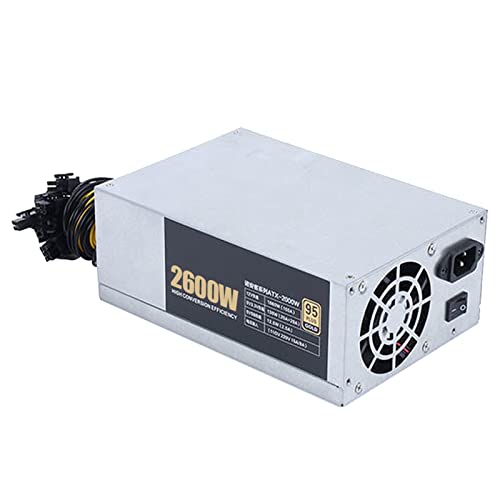 3200W2600W2400W2000W ETH Mining Machine Power Supply 2U 10x6pin 95% Efficiency Support Multi-GPU for Bitcoin Mining2600W