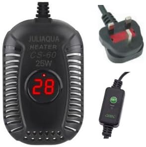 Aquarium Heater with Temperature Display, Aquarium Heater Setting, Fish Heating Rod, Turtle Heater 25W/50W/100W/150W (G-25W)