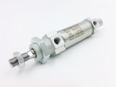 0-822-034-202 Miniture, Pneumatic Cylinder, M10 Rod Thread, 10 Mm Piston Rod Diameter, 25 Mm Stroke, Double Acting, Wintergrated Rear Eye, 10 Mm Piston Diameter, G18 Port, 10 Bar, Elastic