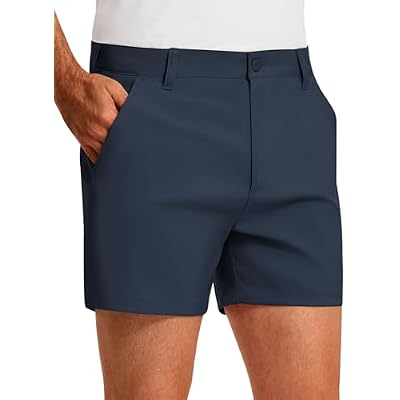 PULI Golf Shorts Men 5 Inch Inseam Relaxed Fit Stretch Dress Lightweight Casual Travel Quick Dry Summer Shorts
