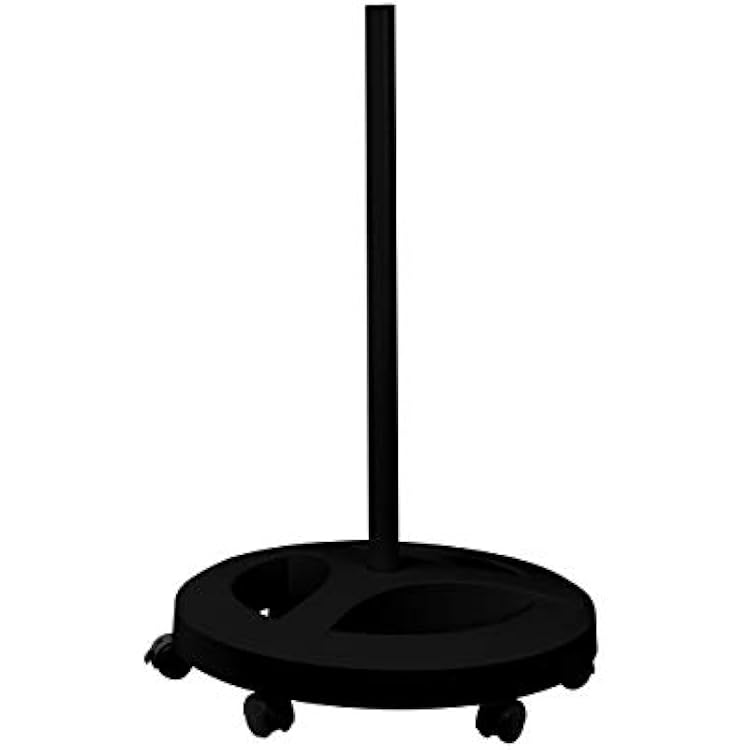 Neatfi 6-Wheel Rolling Base Floor Stand, Compatible for LED Desk Lamp and Magnifying Lamps, Versatile Stand for Work, Study, and Needlework Black