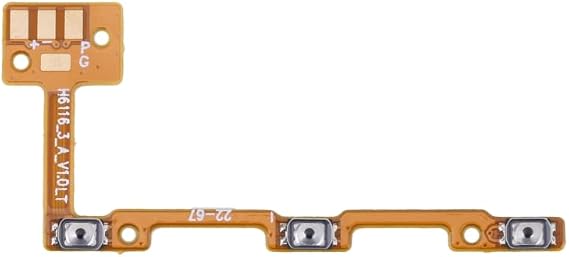 Mobile Phone Replacement Accessories for Tecno Spark 6 Air KE6, KE6j OEM Power Button & Volume Button Flex Cable Repair Part