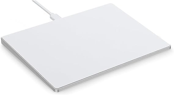 USB Wired Multi-Touch Trackpad Slim Touchpad Mouse for Window Desktop/Laptop/Notebook Computer PC White