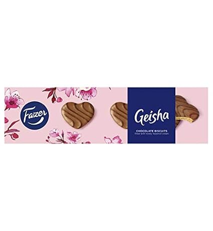 Fazer Geisha Biscuits with Hazelnut Cream Chocolate 1 Box of 100g