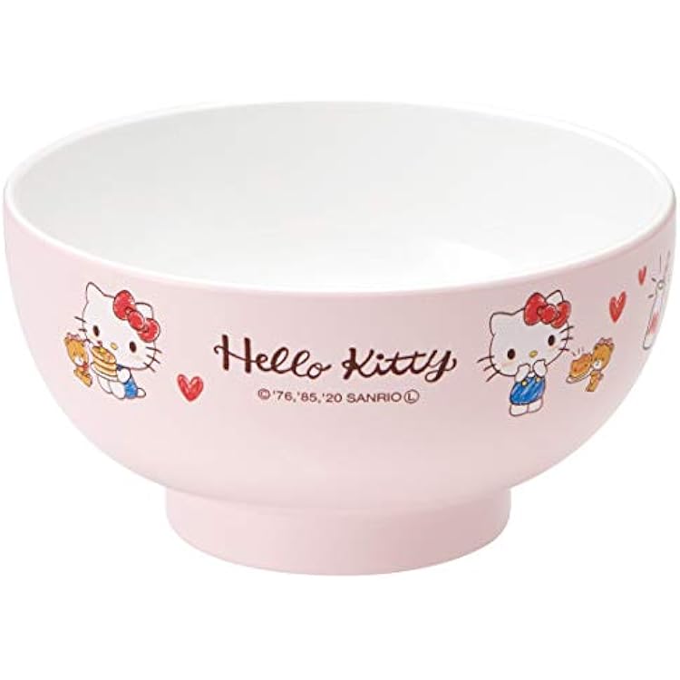 Skater N6 N6 Soup Bowl N6 Hello Kitty Snack Time, 8.5 fl oz 250 ml, Microwave, Dishwasher Safe