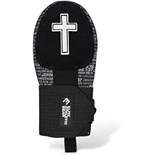Sliding Mitt for Baseball & Softball - Youth & Adult - Multiple Designs (Faith Cross Black, Adult)