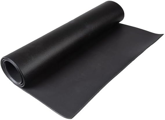 Exercise Bike Mat 2-Pack - 30x60in Non-Slip Waterproof Indoor Cycle or Treadmill Pads - Noise-Reducing 0.23-Inch-Thick Workout Mats by Wakeman