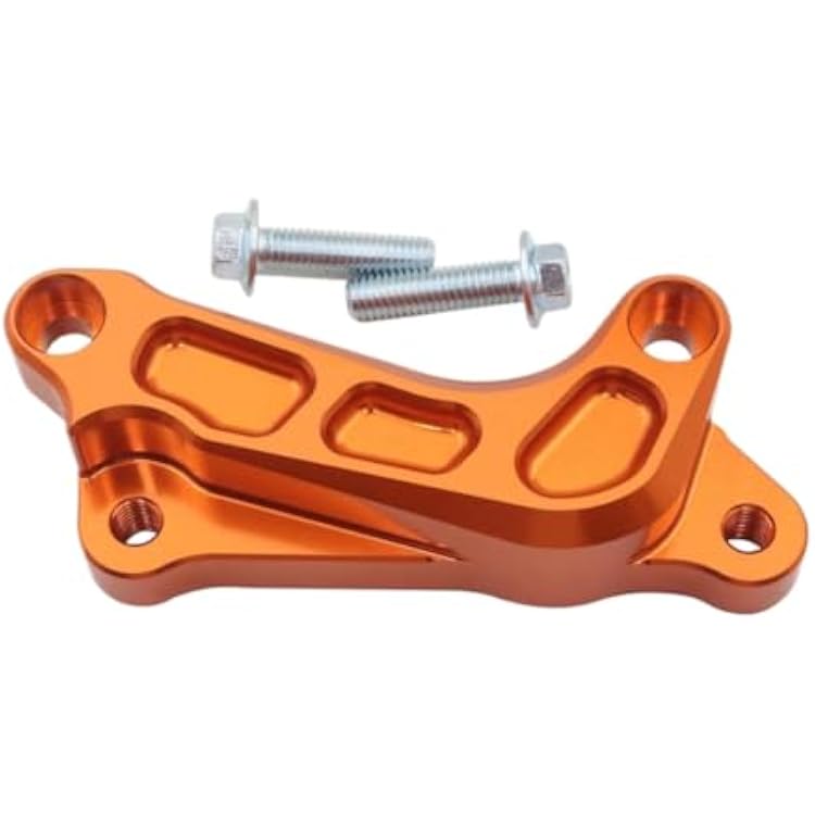 320mm Disc Brake Caliper Mount Adapter Front and Rear Column Brackets Compatible with XC XCF XCW SX SXF EXC EXCF Six-Day 1994-2023(Orange)