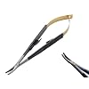 ARTMAN INSTRUMENTS Castroviejo Micro Precise Needle Suture Holder 5.5" Curved Tip, Tungsten Carbide Inserts, Durable Smooth Lock Spring Action, Autoclavable, Rust-Resistant (Curved Tip)