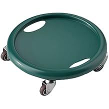 Core Slider Abdominal Training Tool Workout Sliding Disc Ab Slider with 4 Rollers Portable Exercise Equipment for Home Gym Fitness Training Dark Green