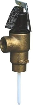 Cash Acme 3/4 Inch FVX-5C Female Inlet Commercial Temperature and Pressure Relief Valve, Brass Plumbing Fitting, 23256-0150