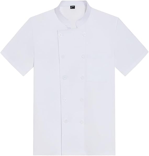 Men Kitchen Clothing,Chefs Uniform,Chefs Coat,Loose Fit And Durables,Easy To Clean,Easy To Put On And Take Off,Suitable For Male And Female Catering Service Personnel