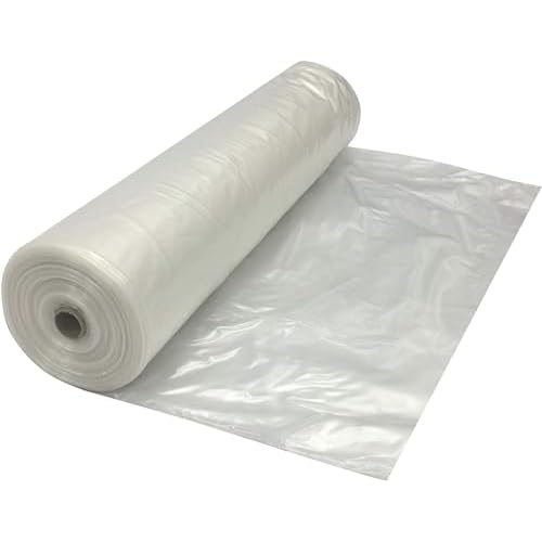 Farm Plastic Supply - Clear Plastic Sheeting - 3 mil - 3 x 100 - Thick Plastic Sheeting, Heavy Duty Polyethylene Drop Cloth Vapor Barrier Covering