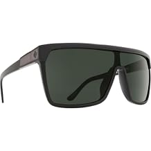 Spy Optic Flynn Shield Sunglasses Shiny Black/Matte Black/Happy Gray/Green One Size