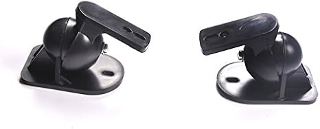 2 pcs Black Universal Adjustable Surround Sound Wall Speaker Mount Bracket