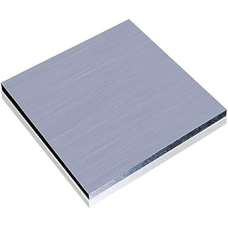 COYOUCO 1 Pack Aluminum Metal Sheet 3Mm Thickness, Flat Plain Thin Aluminum Plate Covered with Protective Film, Aluminum Metal Plate,300x300mm