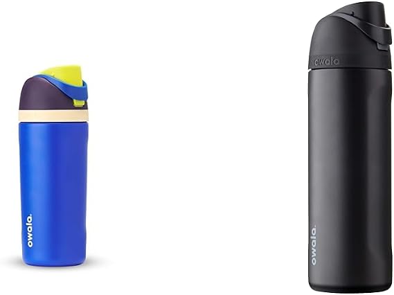 Owala Kids 16 oz & 24 oz FreeSip Insulated Stainless Steel Water Bottles Bundle