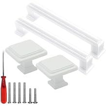 FIGO HOME Drawer Handles - Dresser Knobs - Bar Cabinet Handles - White Cabinet Pulls - Kitchen Cabinet Hardware