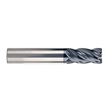 SGS 36725 Z1PCR Z-Carb-AP High Performance End Mill, Titanium Nitride-X Coating, 3/8" Cutting Diameter, 7/8" Cutting Length, 3/8" Shank Diameter, 2-1/2" Length, 0.015" Corner Radius