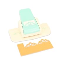 Craftelier - Lever Punch Press for Making Decorative Round Borders with Large Flowers on Paper and Cardboard Specially for Scrapbooking | Size Approx. 4,2 x 3,6 x 4,2 cm
