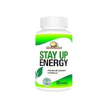 Rise-N-Shine Stay Up Energy Vitamins with Vitamin B6, Vitamin B12, Caffeine Anhydrous & More - Energy Supplement for Women and Men - 30-Day Supply (30 Capsules)