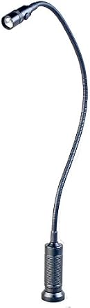 Dimmable LED Work Lamp, 20'' Gooseneck Arm, Magnetic led Inspection Work Light, Adjustable Focus, Tool Machine Light