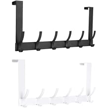 Optish Over The Door Hooks, 2 Pack Door Hanger Hooks for Hanging, Over The Door Towel Racks for Bathroom