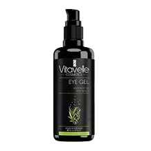 VITAVELLE Under Eye Gel for Puffiness, Wrinkles, Dark Circles Under Eye Moisturizer & Eye Depuffer with Allantoin, White Willow Bark, Avocado Oil & Panthenol Eyebags and Dark Circles Remover