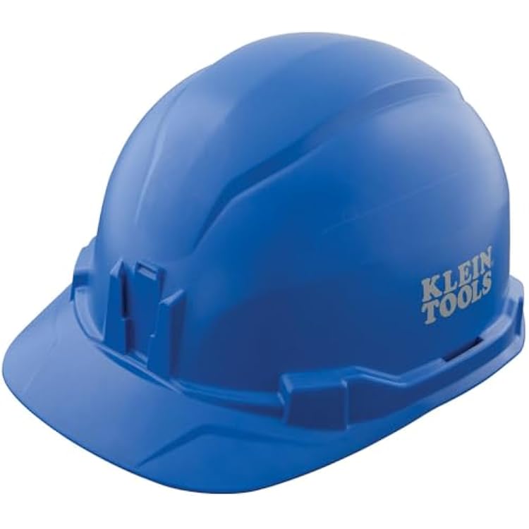 Klein Tools Hard Hat, Non-Vented Cap Style, Padded, Self-Wicking Odor-Resistant Sweatband, Tested up to 20kV